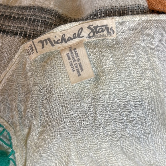 Michael Stars Textured Cream Scarf boho style - Picture 7 of 8